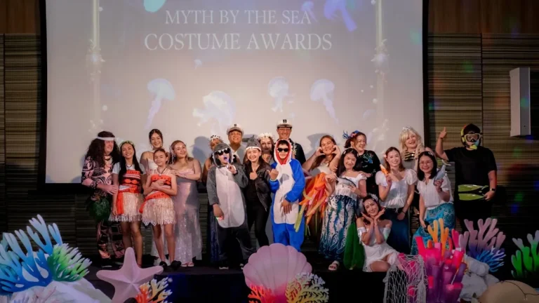 Costume awards night on stage