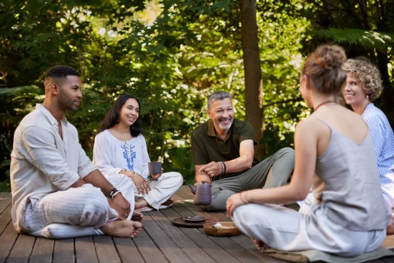 Retreat circle in the forest